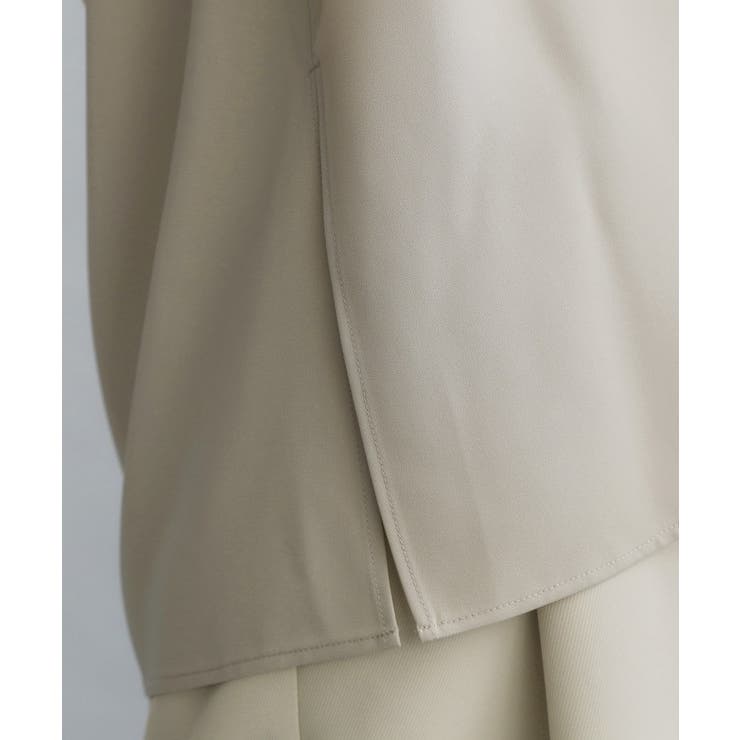 【es】ヒゲレースVネックブラウス【洗濯機OK】 | OPAQUE.CLIP | 詳細画像15 