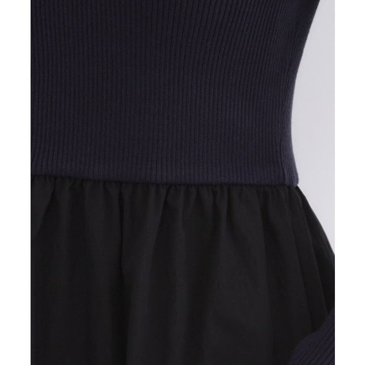 リブニットドッキングワンピース【洗濯機OK】 | OPAQUE.CLIP | 詳細画像14 