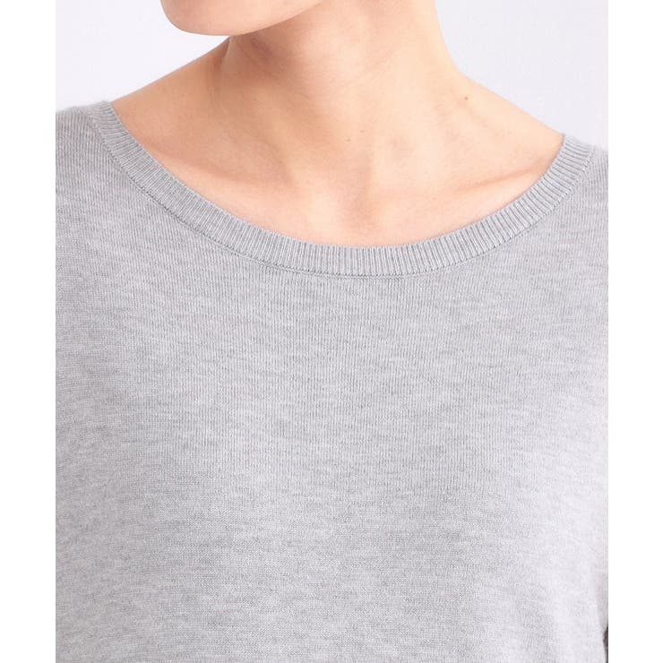 ペプラムドッキングニットワンピース【洗濯機OK】 | OPAQUE.CLIP | 詳細画像12 