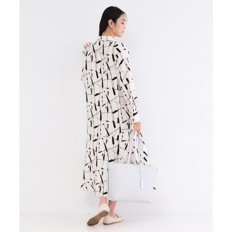 ジオメトリックプリントシャツワンピース | OPAQUE.CLIP | 詳細画像3 