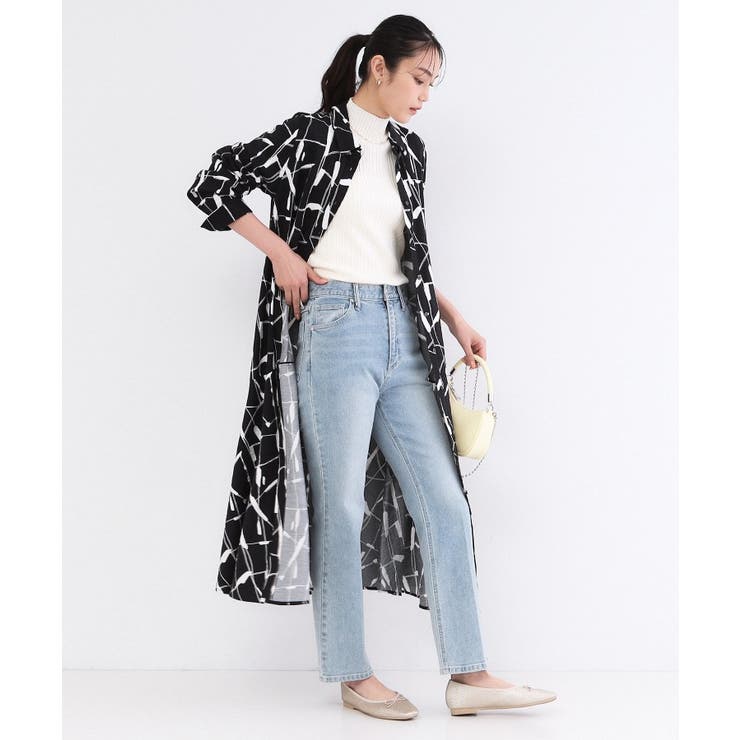 ジオメトリックプリントシャツワンピース | OPAQUE.CLIP | 詳細画像7 