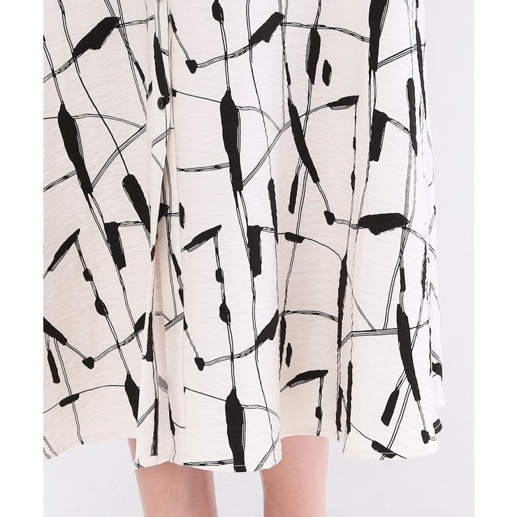 ジオメトリックプリントシャツワンピース | OPAQUE.CLIP | 詳細画像14 