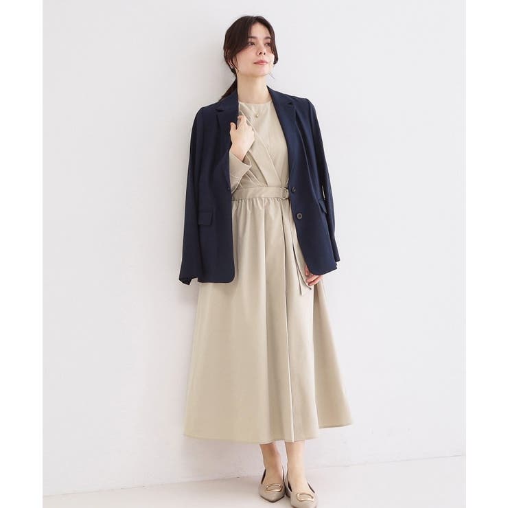 カシュクール風デザインワンピース【洗濯機OK】 | OPAQUE.CLIP | 詳細画像8 