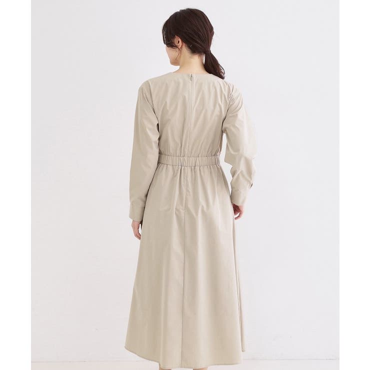 カシュクール風デザインワンピース【洗濯機OK】 | OPAQUE.CLIP | 詳細画像12 