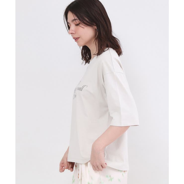 リラクシーロゴプリントTシャツ【洗濯機OK】 | OPAQUE.CLIP | 詳細画像5 