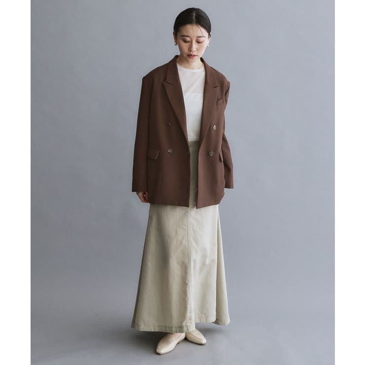 【es】ダブルブレストテーラードジャケット/セットアップ対応可【洗える】 | OPAQUE.CLIP | 詳細画像2 