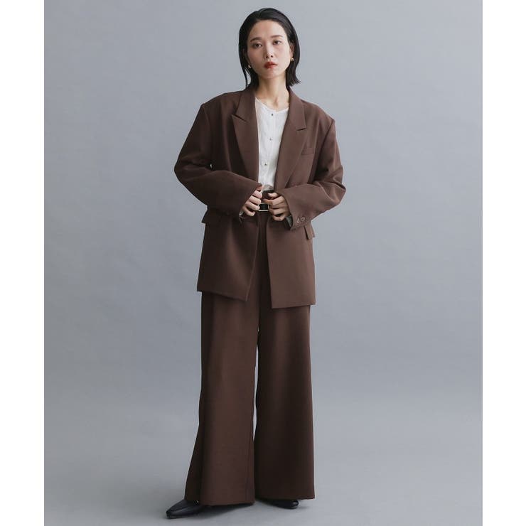 【es】ダブルブレストテーラードジャケット/セットアップ対応可【洗える】 | OPAQUE.CLIP | 詳細画像4 