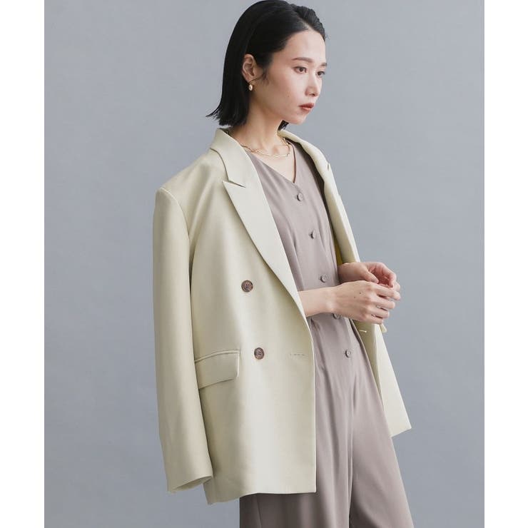 【es】ダブルブレストテーラードジャケット/セットアップ対応可【洗える】 | OPAQUE.CLIP | 詳細画像10 