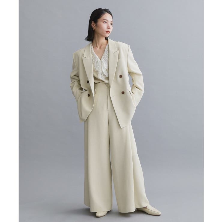 【es】ダブルブレストテーラードジャケット/セットアップ対応可【洗える】 | OPAQUE.CLIP | 詳細画像12 