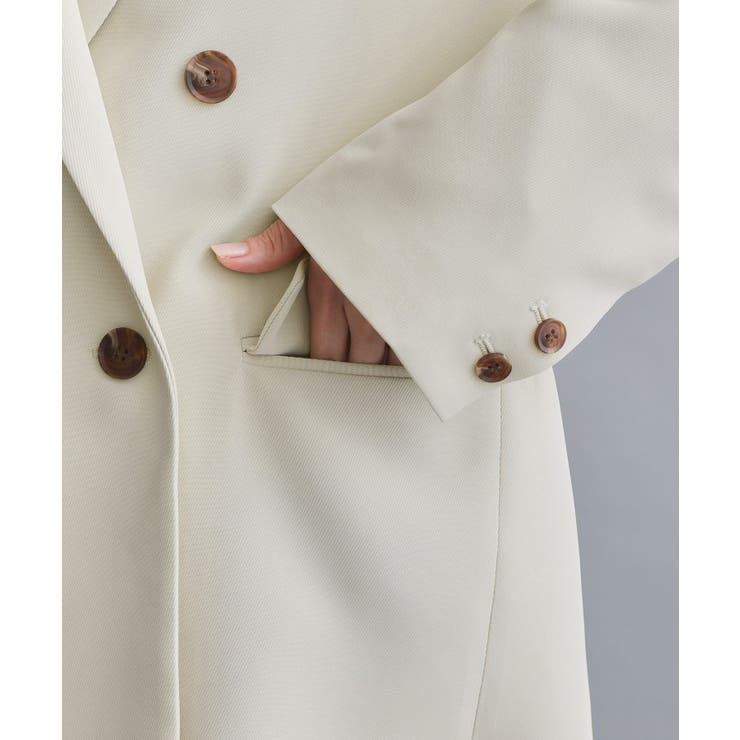 【es】ダブルブレストテーラードジャケット/セットアップ対応可【洗える】 | OPAQUE.CLIP | 詳細画像20 