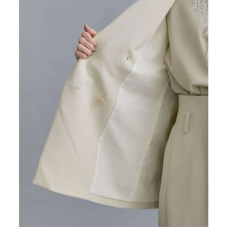 【es】ダブルブレストテーラードジャケット/セットアップ対応可【洗える】 | OPAQUE.CLIP | 詳細画像21 