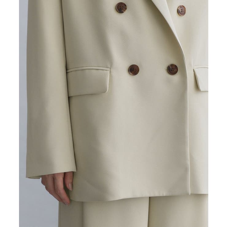 【es】ダブルブレストテーラードジャケット/セットアップ対応可【洗える】 | OPAQUE.CLIP | 詳細画像22 