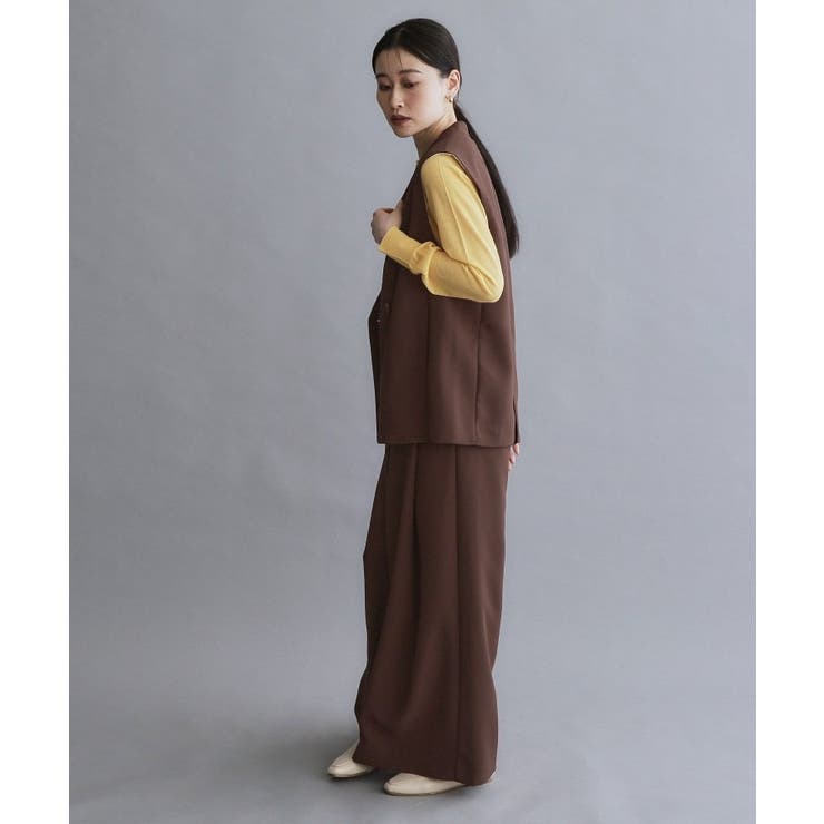 【es】ダブルブレストノーカラージレ/セットアップ対応可【洗える】 | OPAQUE.CLIP | 詳細画像5 