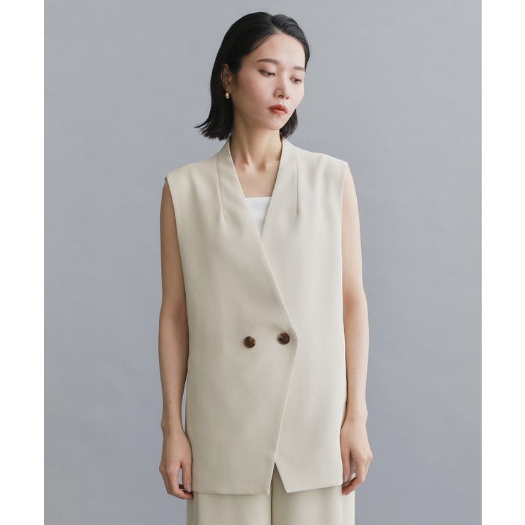 【es】ダブルブレストノーカラージレ/セットアップ対応可【洗える】 | OPAQUE.CLIP | 詳細画像15 