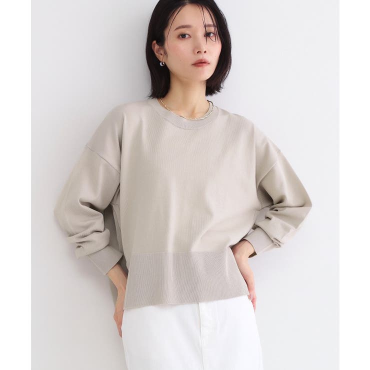 《ツインセット》ワイドニット×裾フレアタンクトップ【洗濯機OK】 | OPAQUE.CLIP | 詳細画像5 