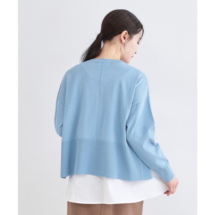 《ツインセット》ワイドニット×裾フレアタンクトップ【洗濯機OK】 | OPAQUE.CLIP | 詳細画像26 