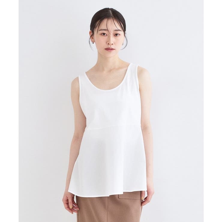 《ツインセット》ワイドニット×裾フレアタンクトップ【洗濯機OK】 | OPAQUE.CLIP | 詳細画像38 