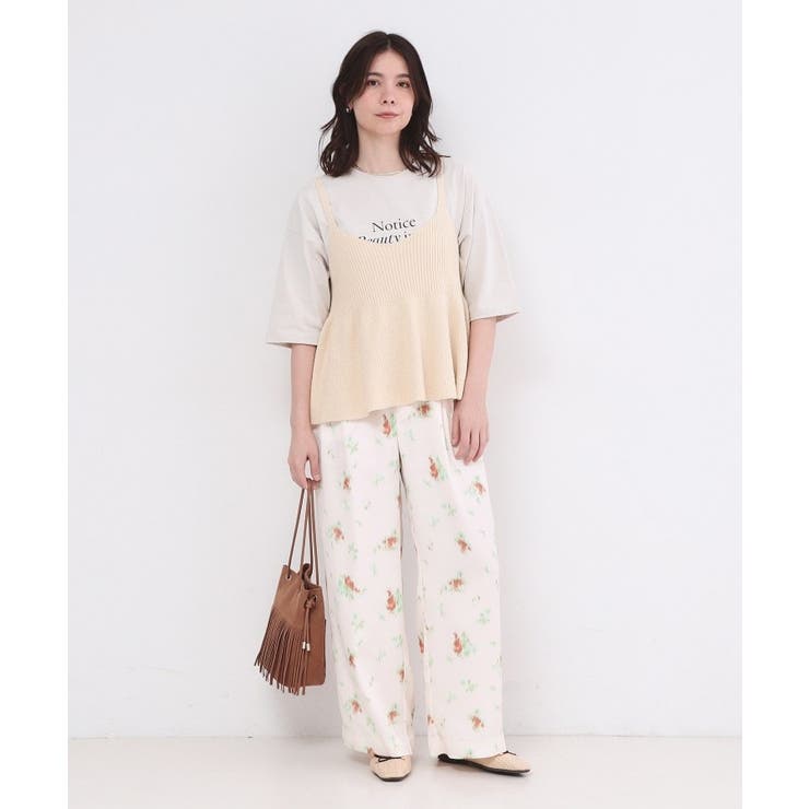 ニットペプラムキャミソール【洗濯機OK】 | OPAQUE.CLIP | 詳細画像2 