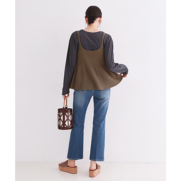 ニットペプラムキャミソール【洗濯機OK】 | OPAQUE.CLIP | 詳細画像7 