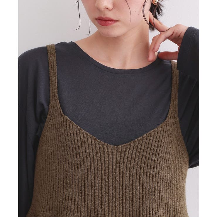 ニットペプラムキャミソール【洗濯機OK】 | OPAQUE.CLIP | 詳細画像12 