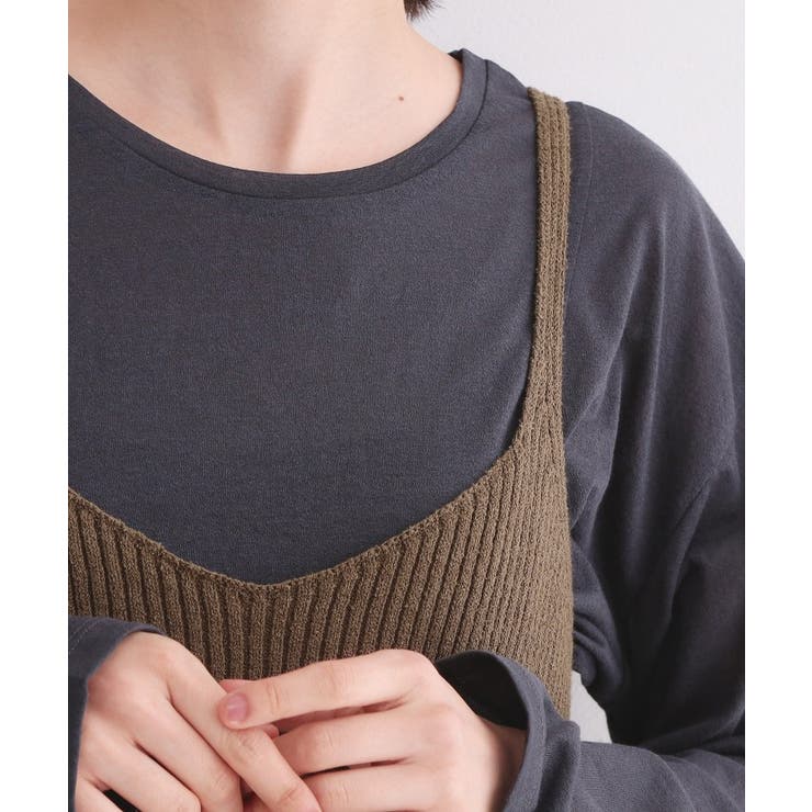 ニットペプラムキャミソール【洗濯機OK】 | OPAQUE.CLIP | 詳細画像13 