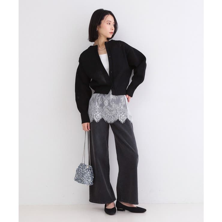 裾レースタンクトップ【洗濯機OK】 | OPAQUE.CLIP | 詳細画像2 