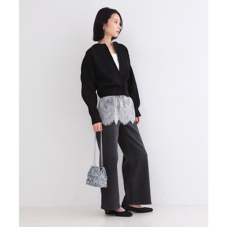 裾レースタンクトップ【洗濯機OK】 | OPAQUE.CLIP | 詳細画像3 