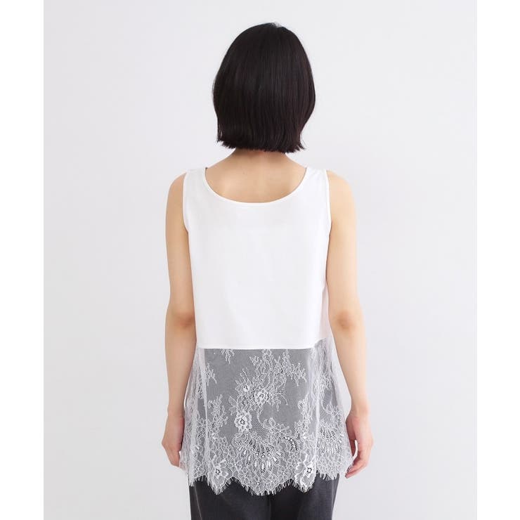 裾レースタンクトップ【洗濯機OK】 | OPAQUE.CLIP | 詳細画像10 
