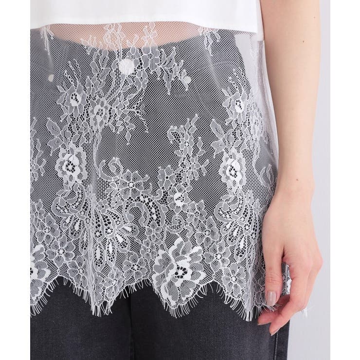 裾レースタンクトップ【洗濯機OK】 | OPAQUE.CLIP | 詳細画像13 