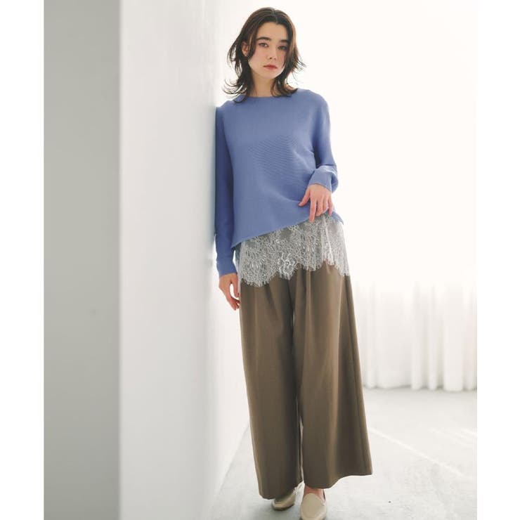 裾レースタンクトップ【洗濯機OK】 | OPAQUE.CLIP | 詳細画像6 