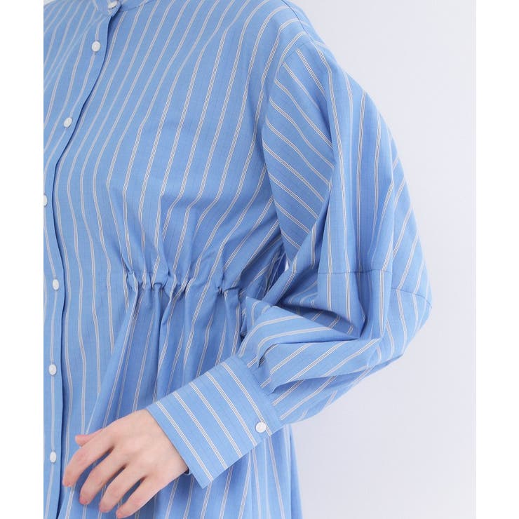 ストライプペプラムデザインブラウス【洗濯機OK】 | OPAQUE.CLIP | 詳細画像39 