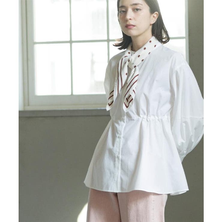 ストライプペプラムデザインブラウス【洗濯機OK】 | OPAQUE.CLIP | 詳細画像15 