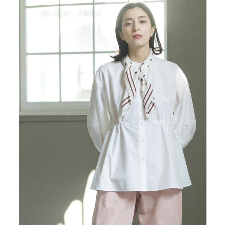 ストライプペプラムデザインブラウス【洗濯機OK】 | OPAQUE.CLIP | 詳細画像16 