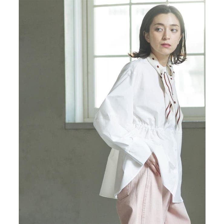 ストライプペプラムデザインブラウス【洗濯機OK】 | OPAQUE.CLIP | 詳細画像17 