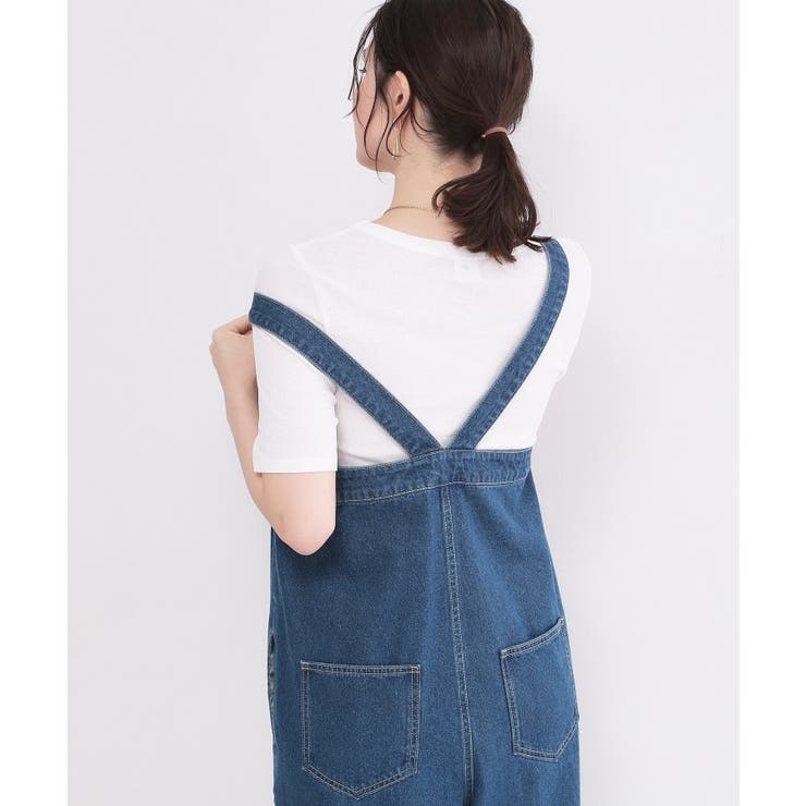 デニムサロペット【洗濯機ＯＫ】 | OPAQUE.CLIP | 詳細画像5 