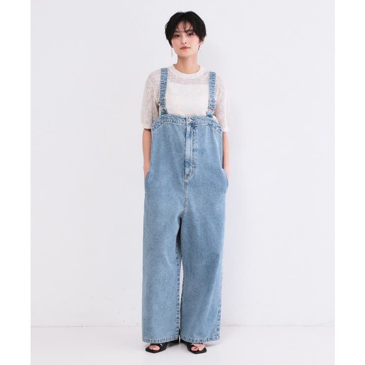 デニムサロペット【洗濯機ＯＫ】 | OPAQUE.CLIP | 詳細画像9 