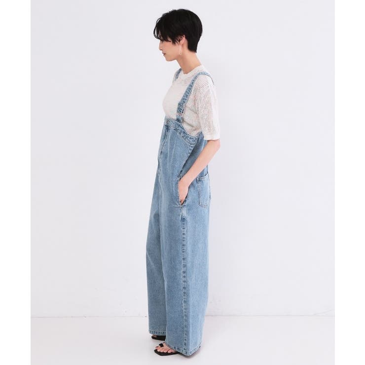デニムサロペット【洗濯機ＯＫ】 | OPAQUE.CLIP | 詳細画像10 