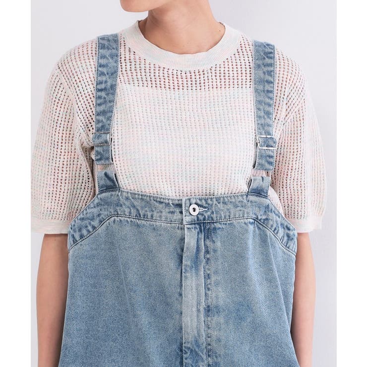 デニムサロペット【洗濯機ＯＫ】 | OPAQUE.CLIP | 詳細画像12 