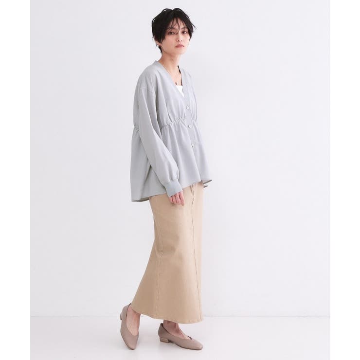 ブラウス風Vネックカーディガン【洗濯機OK】 | OPAQUE.CLIP | 詳細画像29 