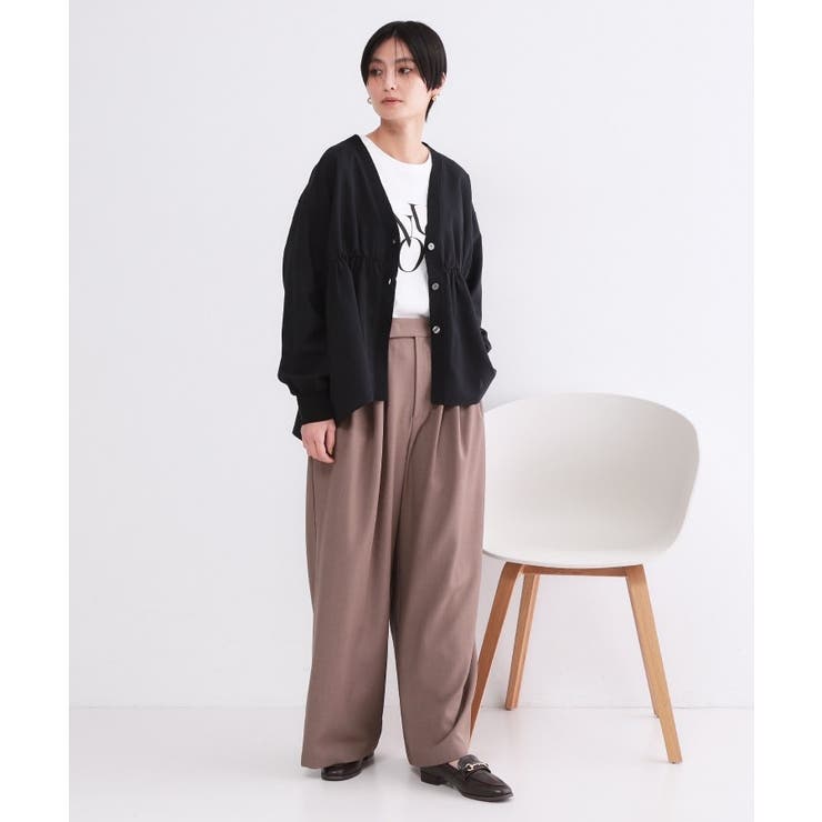 ブラウス風Vネックカーディガン【洗濯機OK】 | OPAQUE.CLIP | 詳細画像33 