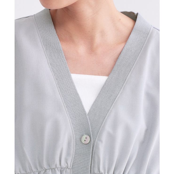 ブラウス風Vネックカーディガン【洗濯機OK】 | OPAQUE.CLIP | 詳細画像39 