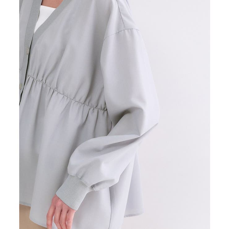 ブラウス風Vネックカーディガン【洗濯機OK】 | OPAQUE.CLIP | 詳細画像40 