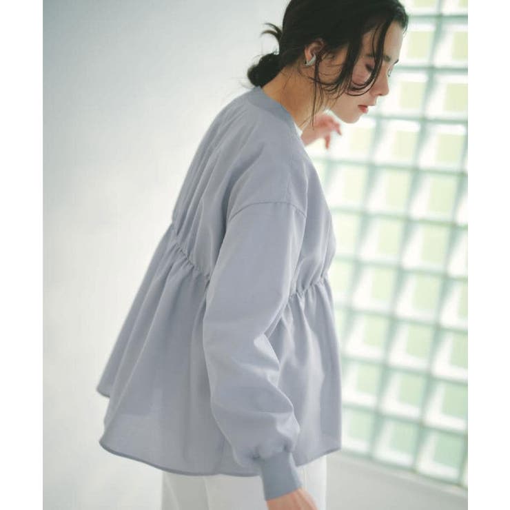 ブラウス風Vネックカーディガン【洗濯機OK】 | OPAQUE.CLIP | 詳細画像1 