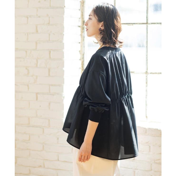 ブラウス風Vネックカーディガン【洗濯機OK】 | OPAQUE.CLIP | 詳細画像6 