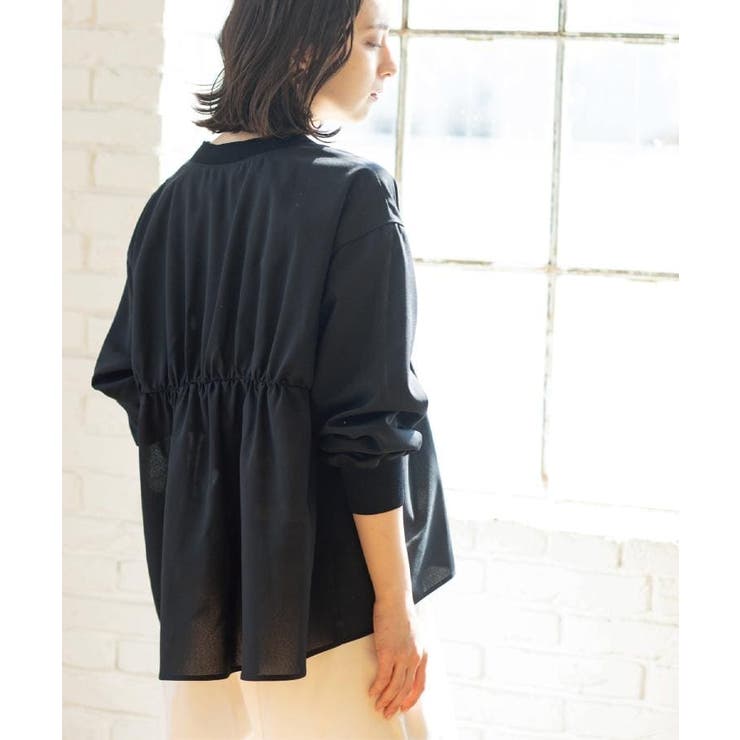 ブラウス風Vネックカーディガン【洗濯機OK】 | OPAQUE.CLIP | 詳細画像9 