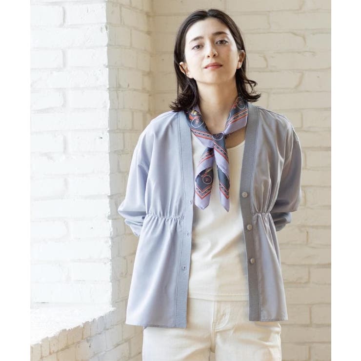 ブラウス風Vネックカーディガン【洗濯機OK】 | OPAQUE.CLIP | 詳細画像17 