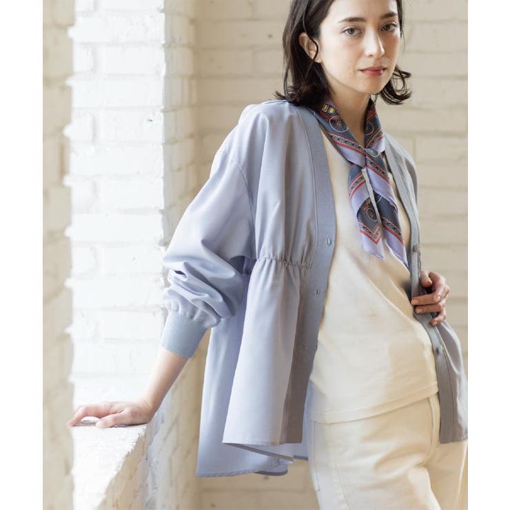 ブラウス風Vネックカーディガン【洗濯機OK】 | OPAQUE.CLIP | 詳細画像18 