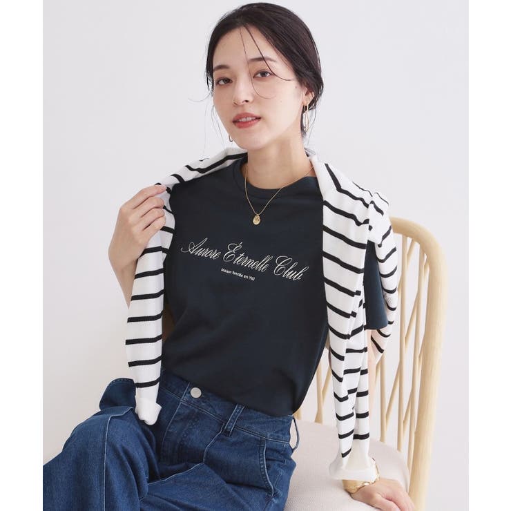 ロゴプリント刺繍アソートTシャツ【洗濯機OK】 | OPAQUE.CLIP | 詳細画像9 