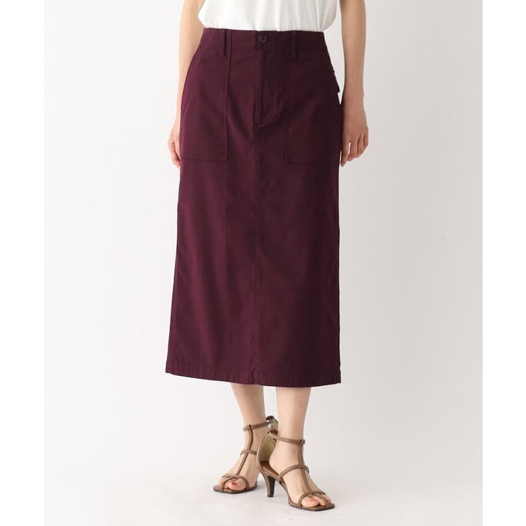 オーガニックコットン混 ベイカースカート【洗濯機洗い可/ストレッチ】 | OPAQUE.CLIP | 詳細画像17 