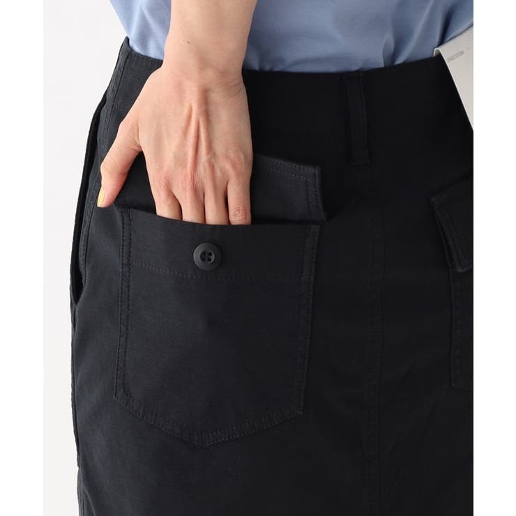 オーガニックコットン混 ベイカースカート【洗濯機洗い可/ストレッチ】 | OPAQUE.CLIP | 詳細画像24 